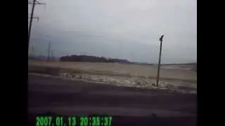 Занос на обледенелой дороге. Юмагузино.