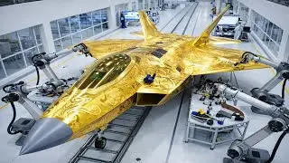 Inside the Factory: Producing the 24K Gold-Plated F-22 Raptor Stealth Fighter Jet
