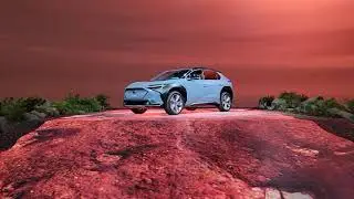 Subaru Solterra impressive display @ L.A. Auto Show 2021