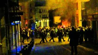 footage from the protest in athens greece 12/6/2010