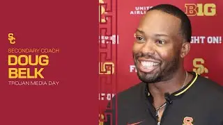USC DB coach Doug Belk | Trojan Media Day