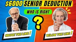 Watch Out For This Tax Mistake!!!  Senior Deduction Above OR Below The Line?