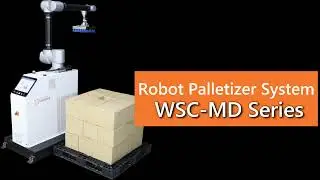 【Industry-Leading】Compact Robotic Palletizer System in Just 6.5㎡! 35kg Capacity WSC-MD Series