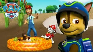 O Marshall salva o lago dos patos e outros salvamentos de animais! - Patrulha Pata PAW Português