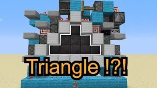 Minecraft piston door Except it's a Triangle