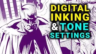 Digital Inking Clean Lines and Tone Setting Clip Studio