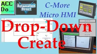 C-More HMI Выпадающее меню Создать