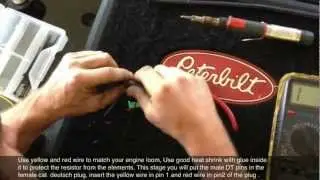 Caterpillar two wire fuel temp harness