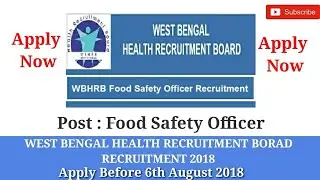 West Bengal Health Recruitment Board Job Vacancy 2018 | Government Job