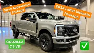2024 F-350 Lariat (Most Reliable Ford Motor) 7.3L V8 Godzilla. Walk Around Review (No Talking)