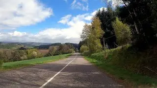 VLOG France - Auvergne (from Clermont-Ferrand to Thiers - driving 4K)