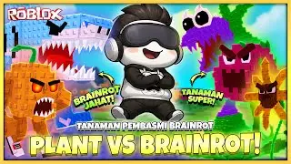 Si Mecin Lawan BRAINROT JAHAT dengan TANAMAN PEMBASMI BRAINROT ! Plant vs Brainrot Roblox Indonesia