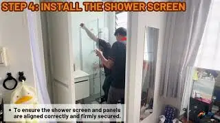 6 Step Shower Screen Installation by Everyworks Singapore