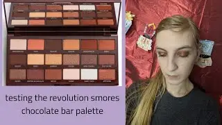 Testing makeup revololution smores palette