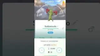 Powering Up Shiny Sudowoodo - Pok&eacute;mon Go