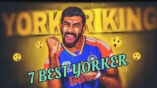Jasprit Bumrah : The king of Yorkers? 7 Best Yorker bolling. #short #viral #cricket.