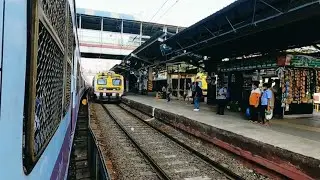 Mumbai Local Train Parallel Action.