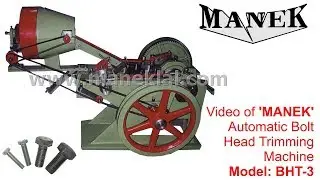 Manek - Bolt Making Machines - Bolt Head Trimming Machine - Model: BHT-3