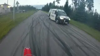 Honda crf vs police