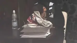 Migrant security asleep so we go in the back door. 