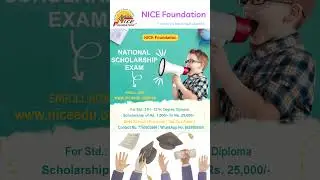Apply Online For National Scholarship Exam - 2025 & Get Scholarship Up To Rs.25,000/-