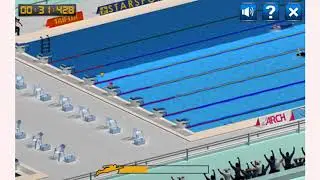 How to play Swimming Pro game | Free online games | MantiGames.com