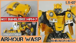 TRANSFORM ARMOUR WASP LS07 BMB / AOYI MECH KO OS NOT TRANSFORMERS BUMBLEBEE MOVIE MPM07