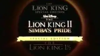 Disney's The Lion King 2: Simbas Pride Special Edition Trailer