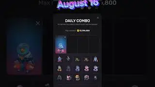 August 16 pixelvers daily combo #daylycombo #pixelversedailycombo #airdrop