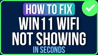 WINDOWS 11 WIFI OPTION NOT SHOWING [FIXED] | WiFi Symbol Not Showing Windows 11 Problem
