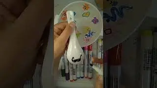 glasses 🕶️ picture on water magic markers #water #art #drawing