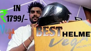 VEGA BOLT Helmet Review - Best BudgetFull-Face Helmet within Rs1800#vega #smkhelmets #axor #video
