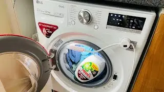 Ariel Platinum Gel, Cotton 60 In The LG F4V910WTSE ​⁠​⁠ ​⁠@servisslimline