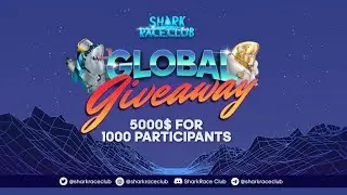 Shark Race Club Airdrop - Reward $5,000 in $SharkRace For 1000 Winner