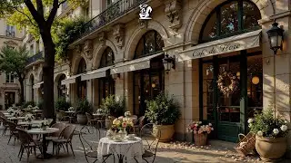 Spring Jazz Caf&eacute; Space 🌿 Tranquil Coffee Shop Ambience for Study, Focus & Calm