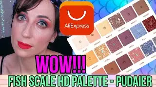 🌊 💦FISH SCALE HD PALETTE💦🌊 de PUDAIER: Swatches, reseña, tutorial ¿Merece la pena?