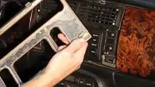 Jaguar XK8 Dashboard Nav Unit Trim Removal