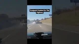Charger Crashes while lady stays calm! #crash #racingfail #scatpack