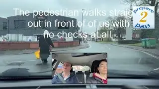 Kimi, very tight roads & meeting situation + random pedestrian