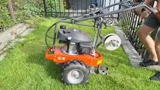 Complete Installing wires for a robotic lawnmower Husqvarna and Gardena #shorts #husqvarna #cl400
