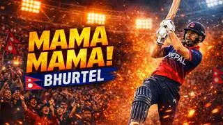 MAMA MAMA &ndash; Bhurtel 🔥 | Nepal Cricket Stadium Anthem | Kushal Bhurtel Salute Song 🇳🇵