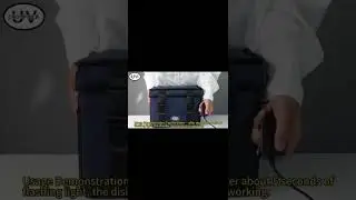 Large UVC Sanitizer Box with Ozone, Foldable Cleaner Bag with Timer, 36L9 5gal UV Light Bulb Black T
