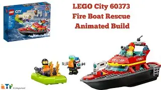 LEGO City 60373 Fire Boat Rescue Animated Build