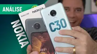 NOKIA C30: CELULAR BÁSICO BOM de BATERIA e TELA GRANDE | Análise / Review