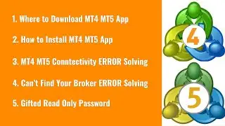 MT4 MT5 Mobile App Connectivity Login Error & Broker Finding Problem Solved Part 1 Urdu Hindi