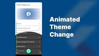 Telegram like animated theme change in 