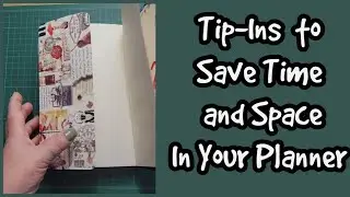Adding a Tip-in to my Bullet Journal Planner