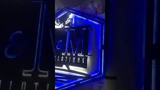 Illuminate Your Brand with Custom LED Backlit Metal Signs! #decoration #design #metaldecor