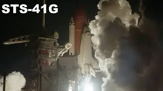 STS-41G | Space Shuttle Challenger Launches from Complex 39A