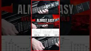 Synyster Gates Solo #1: Almost Easy (Drop Db &bull; TABS) #shorts